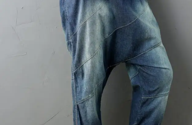 Джинсы Для женщин мешковатые штаны джинсы корейский хип-хоп штаны-шаровары женские джинсы Высокая Талия