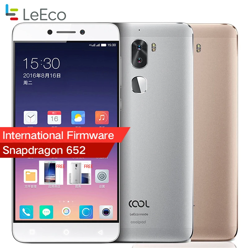 Original Letv Cool 1 Leeco Coolpad Cool1 Mobile Phone 3GB 4GB RAM 32GB 64GB ROM Snapdragon