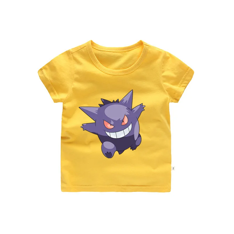 От 2 до 12 лет дети Gengar футболка для маленьких девочек Летнее платье с героями