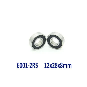 

Free shipping 6001-2RS hybird 6001 RS deep groove ball bearing 12x28x8mm for bike Bicycle Hubs 6001RS 12*28*8mm