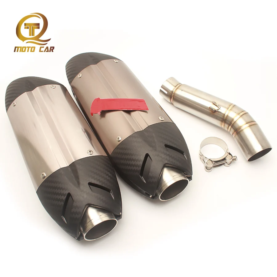 

Motorcycle Exhaust Muffler 51MM Full Exhaust System Escape Moto Clamp Connector For Honda CBR500 CBR500R CBR500X 2012 2014-2015