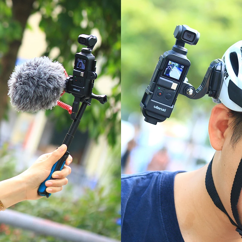 ULANZI OP-7 Vlogging чехол крепление для микрофона для DJI Osmo Карманный удлинитель 1/4 ''штатив w микрофон Холодный башмак 3 GoPro адаптер Аксессуары
