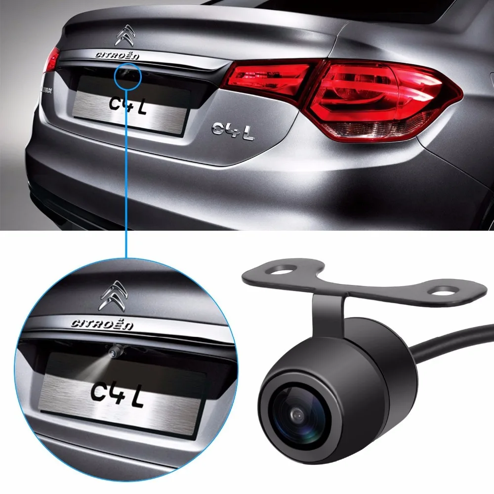 Universal Rear View Vehicle Camera Built-in Parking Line HD Chip Waterproof Car Reversing Backup Parking Assistance