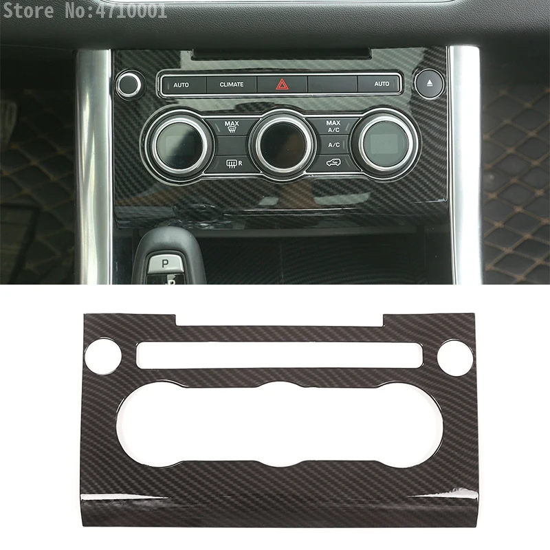 

Carbon Fiber Style ABS Plastic Center Console AC Panel Frame Cover Trim For Land Rover Range Rover Sport RR Sport 2014-2017