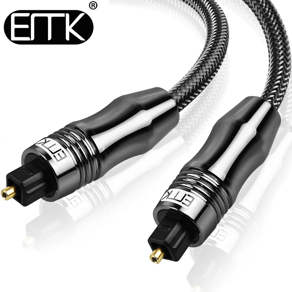 EMK 5.1 Digital Sound Optical Audio Toslink Cable In/Out Quality SPDIF