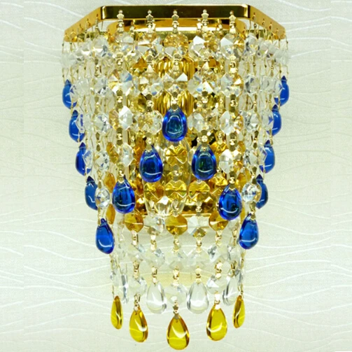 

Free shipping new modern fashion wall lamps crystal wall light bed-lighting crystal E14 arandela parede lamps