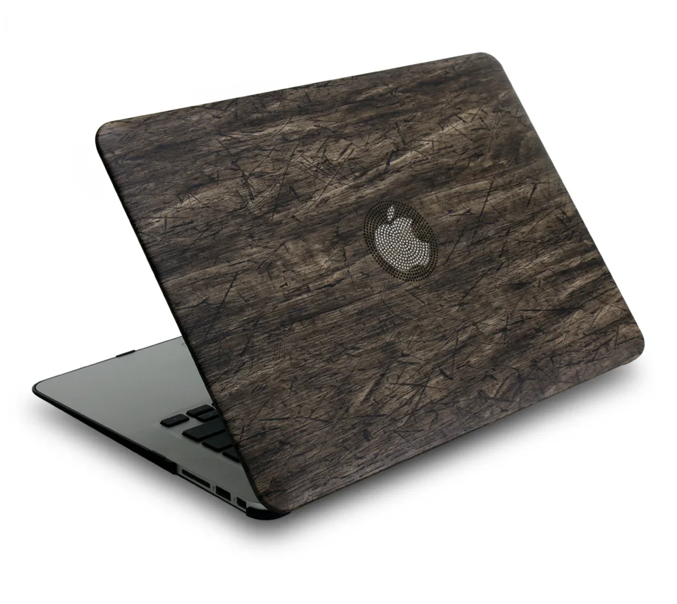 Классический под дерево PU кожаный верх для MacBook Air Pro Retina 11 12 13 15 дюймов Сенсорная панель+ крышка клавиатуры