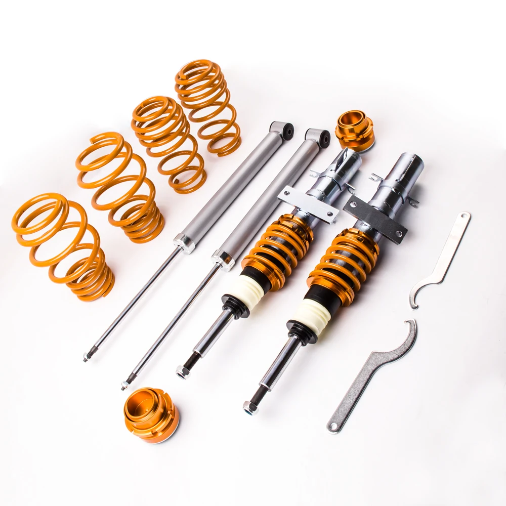 Coilover Adjustable Suspension Shock Kit for VW Polo MK4 9N 1.2L 1.4L