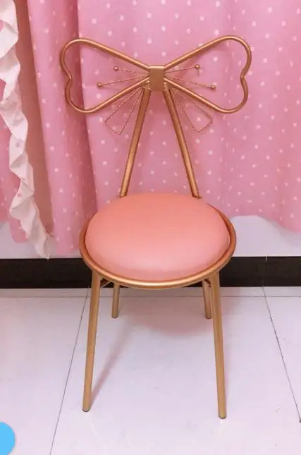 Современный минималистский спальня спинки принцесса ногтей макияж стул Ins Лук Чистая красная девушка сердце комод стул - Цвет: style 10