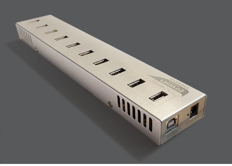 10 портов usb-хаб питания 12V5A для зарядного устройства 3g или Биткоин горнодобывающей промышленности usb-хаб 2,0 разветвитель