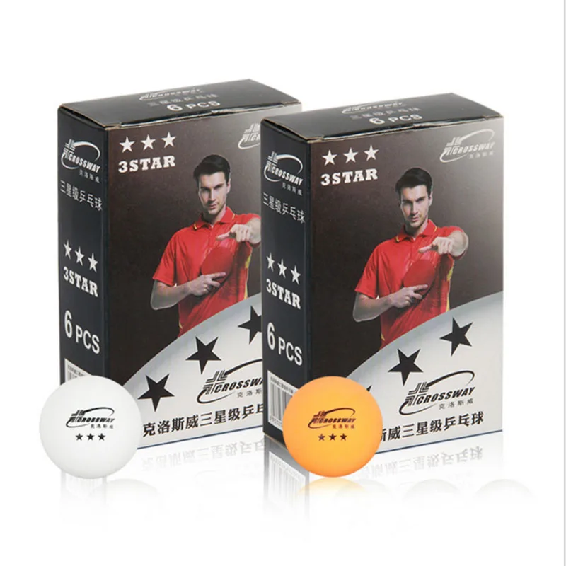 6 قطعة/صندوق سلس البلاستيك تنس طاولة كرات المنافسة كرة بينغ بونغ ل تنس طاولة نادي التدريب