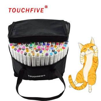 

TouchFIVE 30/40/60/80 Color Markers Manga Drawing Markers Pen Alcohol Based Sketch Oily Dual Brush Pen Art Supplies