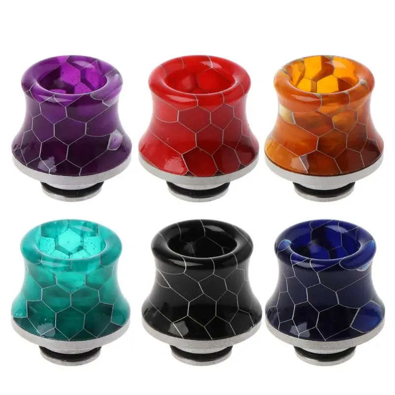 

510 Stainless Steel Resin Wire Bore Drip Tip Drip Nozzle Mouthpiece for RDA RTA Atomizer Electronic Cigarette Vape Tank Accessor
