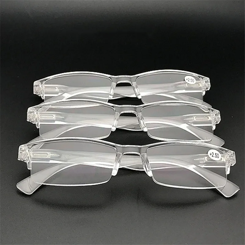 IBOODE Square Frameless Reading Glasses Women Men Rimless Presbyopic Eyeglasses Female Male Hyperopia Eyewear Optics Spectacles