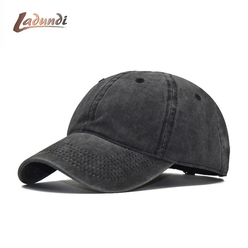 

High quality Washed Cotton Adjustable Solid 13 color Baseball Cap Unisex couple cap Fashion Leisure dad Hat Snapback cap