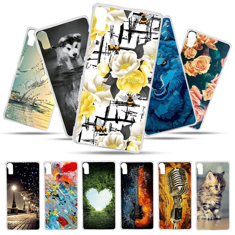 

Bolomboy Painted Case For Lenovo Vibe Shot Z90 Case Silicone Soft TPU Cases For Lenovo Z90 Z90a40 Cover Wildflowers Animal Bags