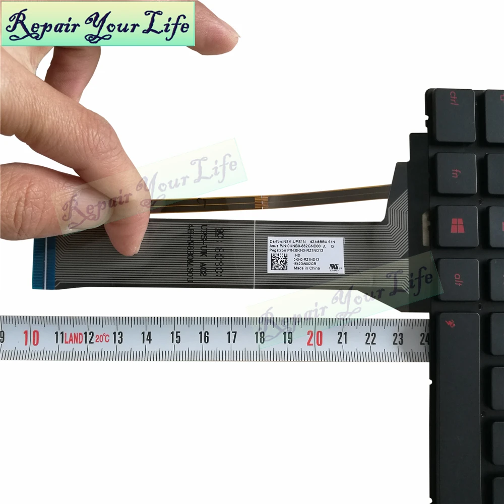 Клавиатура для ноутбука Asus GL552 GL552V GL552VL GL552VW GL552VX GL552JX Турция TR blue kb красные клавиши