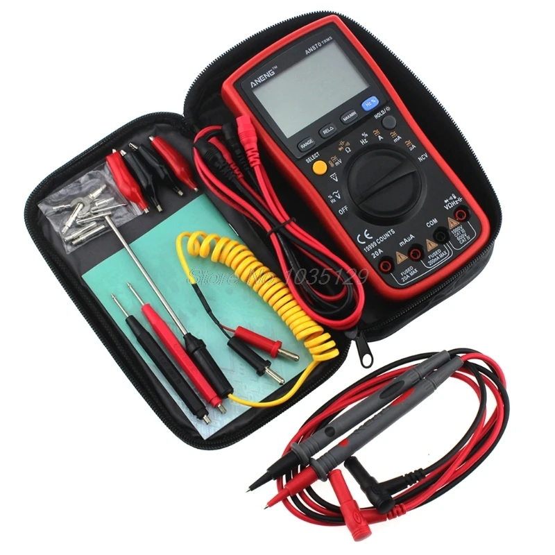

AN870 19999 COUNTS Digital Multimeter True-RMS Voltage Ammeter Current Meter
