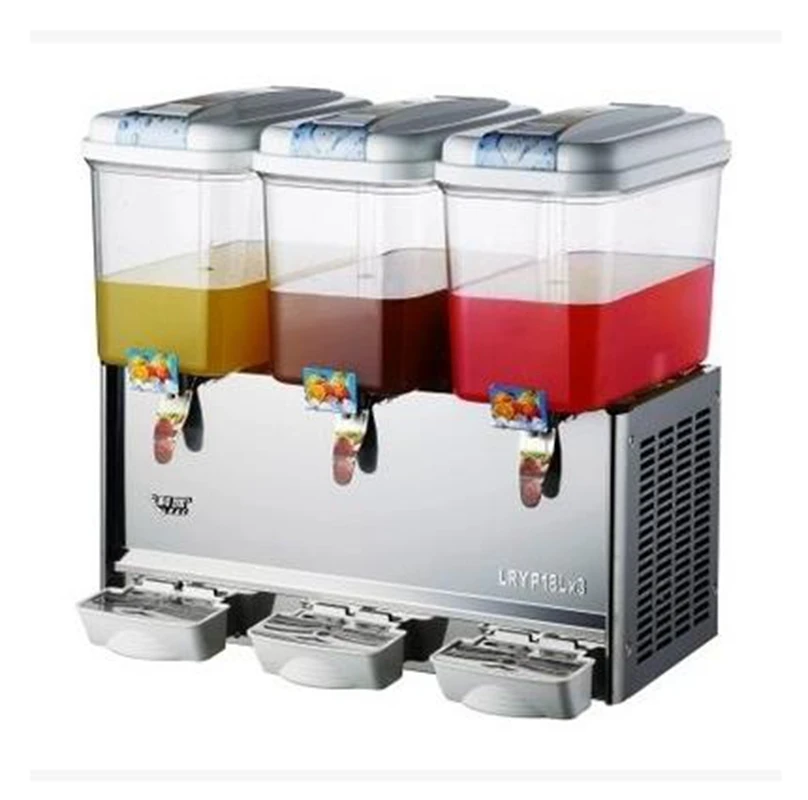 Commercial 18L*3 Tank Frozen Hot Cold Drink Beverage Milk Juice