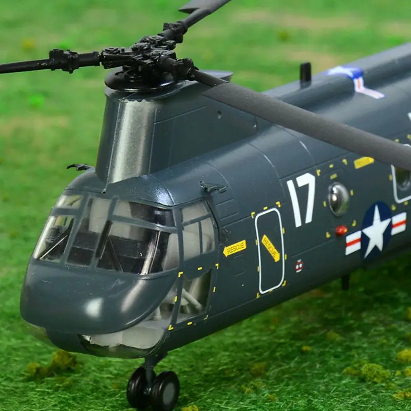 Предварительно построенный 1/72 CH-46 морской рыцарь средний подъем тандемный ротор транспортный грузовой вертолет хобби Коллекционная готовая пластиковая модель