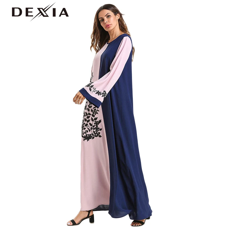 Dexia платье с длинными рукавами и цветочным принтом длинное Boho Vadim свободное Jurk