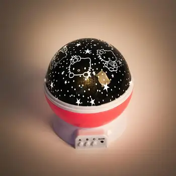 

PROBE SHINY LED Night Lamp Rotating Starry Star Moon Sky Rotation Night Lighting Projector Lamp Kids Children Sleeping Lights