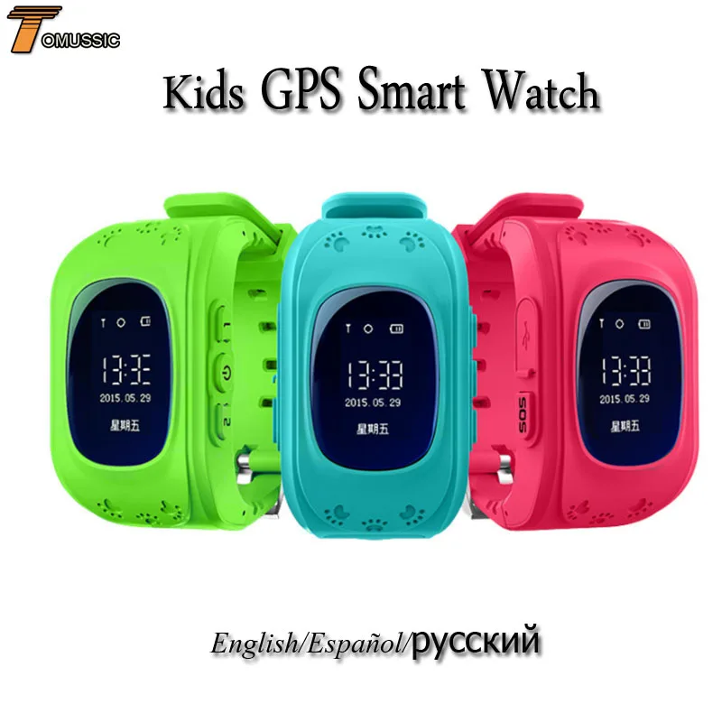 Smart Watches Q50 Anti Lost OLED Passometer Smart Baby Watch GPS Tracker SOS Call  Kids Watches Compatible IOS & Android