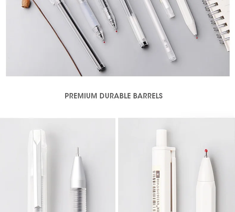 Andstal набор милых гелевых ручек в стиле Muji 0,35 0,38 0,5 мм Kawaii M& G черные гелевые ручки для офиса, школьные принадлежности, стационарные гелевые ручки