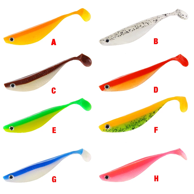 2 шт./лот рыболовная приманка Pesca Shad Мягкая 3D глаза искусственная 15 см 10 г