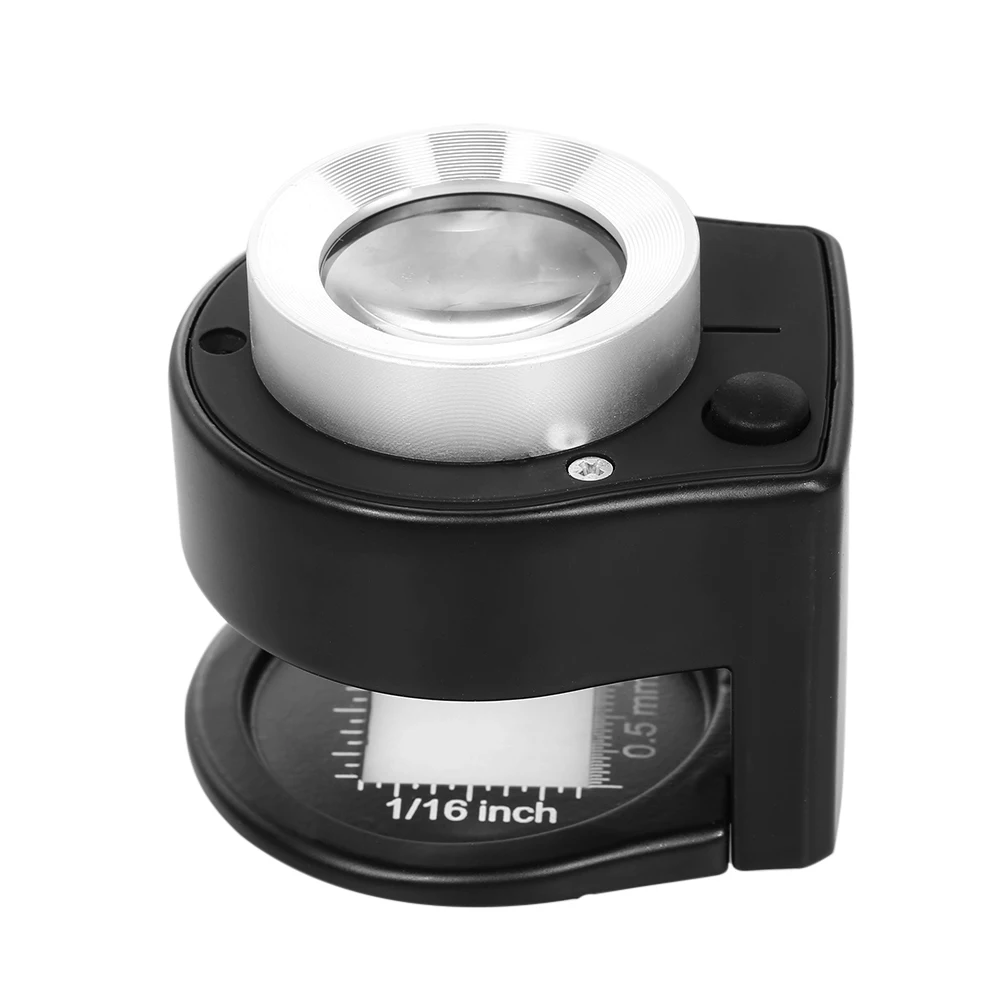 30X Mini Magnifier Portable Double deck Optical Glass Lens glasses