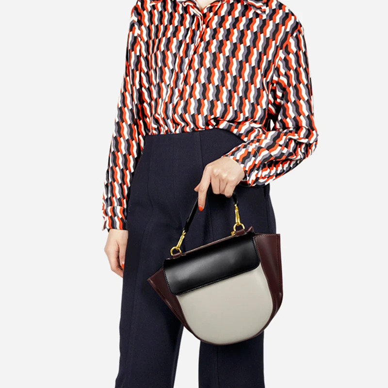 

Fashion Panelled Women's Shoulder Bags Casual Pu Leather Ladies Hand Bags Vintage Large Capacity Women Messenger Bags Totes 2019
