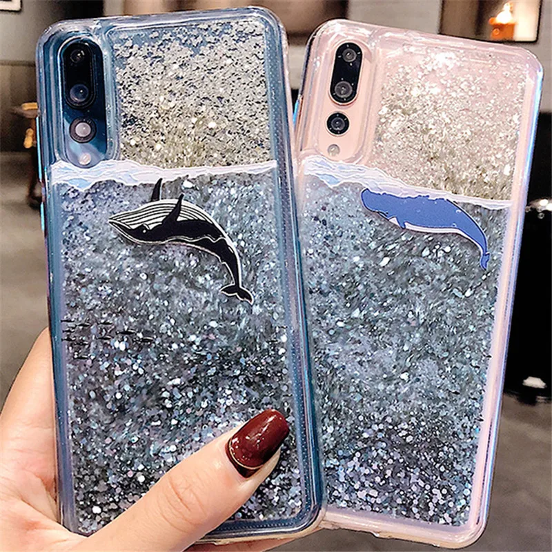 

Dynamic Liquid Quicksand Soft Case for Huawei P30 P20 Y7 Pro P10 Honor V10 10 9 Lite 8x 7A 7C 7X Nova 4 3 3i 3E 2S Mate 20 Y9