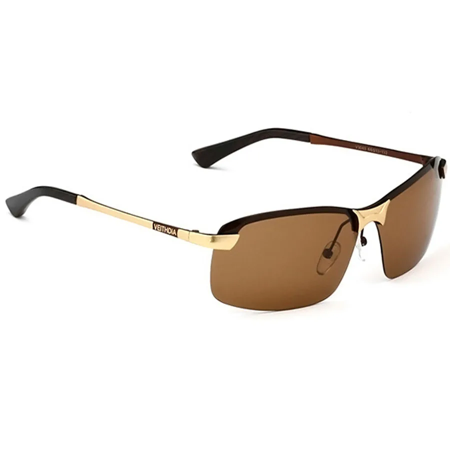 Оригинальные брендовые Дизайнерские мужские поляризованные солнцезащитные очки с логотипом для вождения, модные солнцезащитные очки UV400
