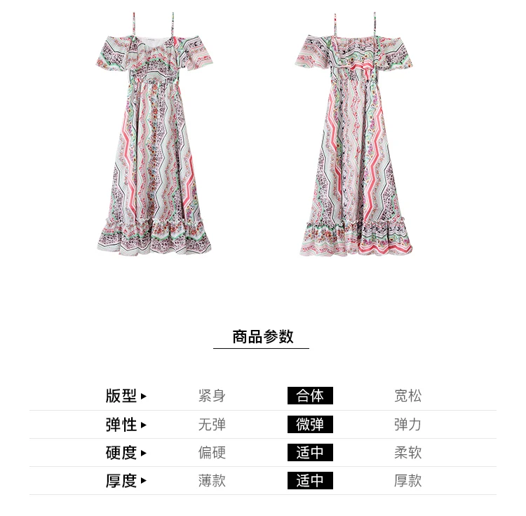 Dabuwawa новое летнее богемное Платье макси с v-образным вырезом и принтом женское богемное пляжное длинное платье с открытыми плечами и оборками D18BDR280
