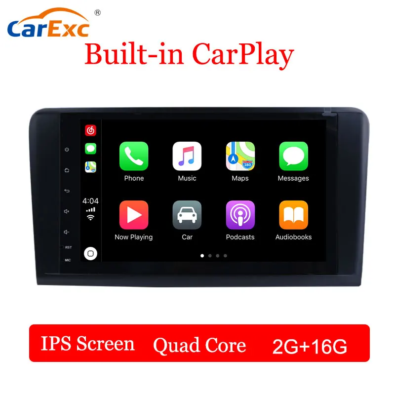 

9 Inch Android 9.0 Car Radio Stereo System For Mercedes Benz GL ML Class W164 ML350 ML450 GL320 with Built-in Carplay GSP OBD2
