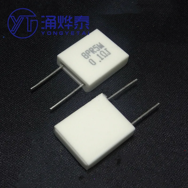 

BPR56 5W 0.1R 0.1 ohm non-inductive cement resistance vertical ceramic resistor 2Pin