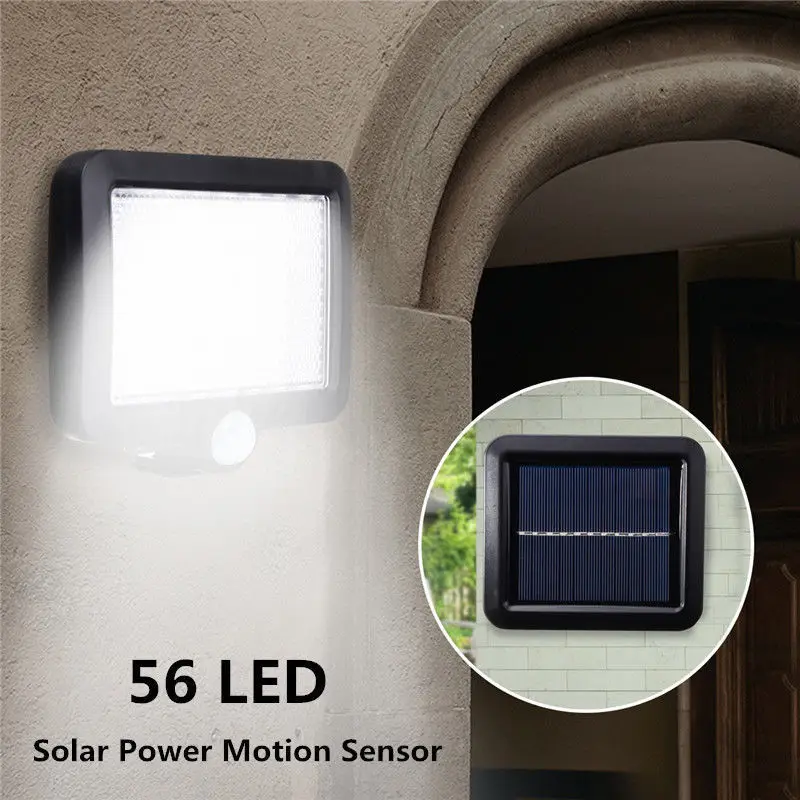

LED Solar Power PIR Motion Sensor Light Security Flood Outdoor Garden Path Lamp Induction Lamp Portico Lamp