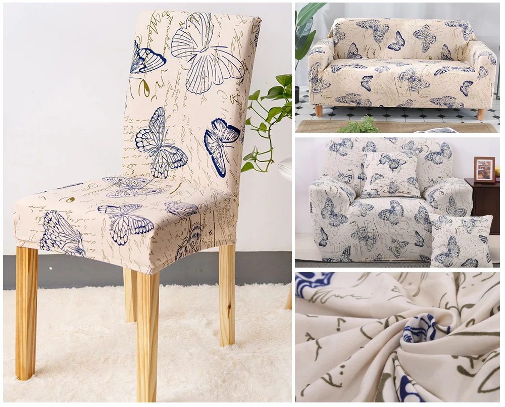 Kitchen Chair Cover Stretch Seat Cover Slipcovers Chair housse de chaise Furniture Covers Universal Spandex Chair Covers Dining (4)