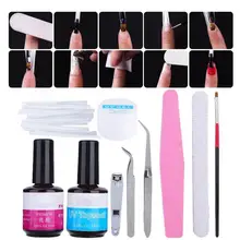 Профессиональный 1 набор стекловолокна расширение ногтей Набор Инструментов Наборы для маникюра a
