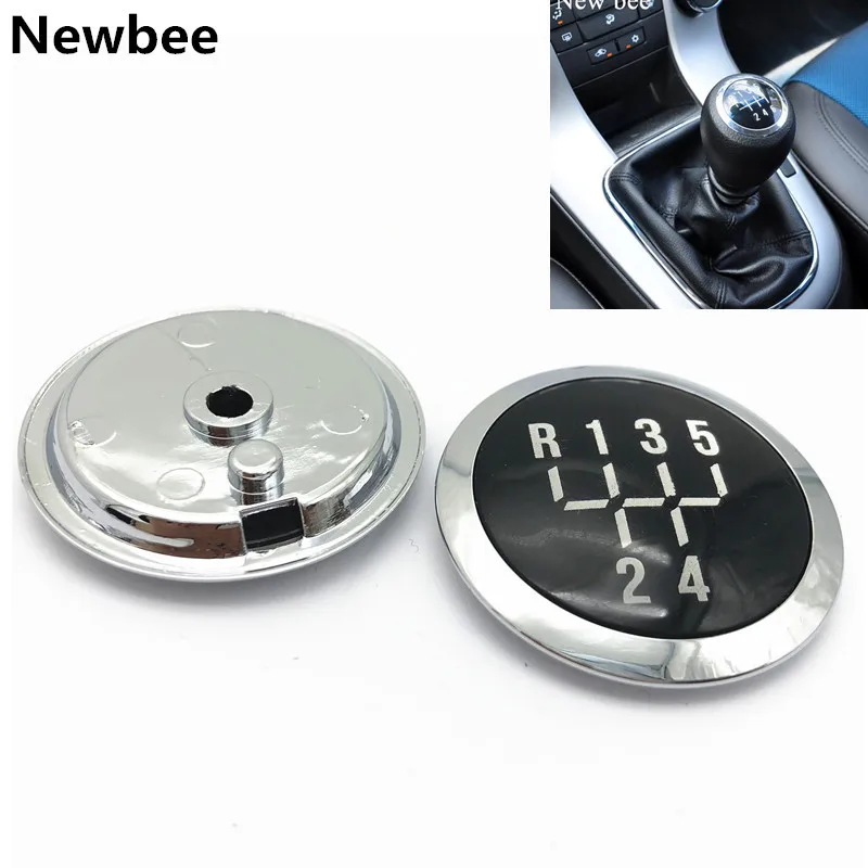 

5/6 Speed Manual Car Gear Shift Knob Cap Cover Emblem Lever Stick Pen Head for Chevrolet Chevy /Cruze 2008 2009 2010 2011 2012