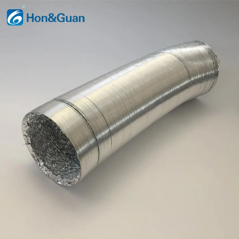 100mm MEICHEN 10mm~150mm Double Aluminium Foil Ducting Hose Ventilation Flexible Tube Air Duct Exhaust Pipe; Full Length 2m 10m,10m 