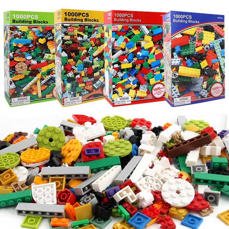 1000Pcs City DIY Building Blocks Sets Compatible LegoING Minecrafteds Friends Classic Bricks Technic Creator Toys for Children