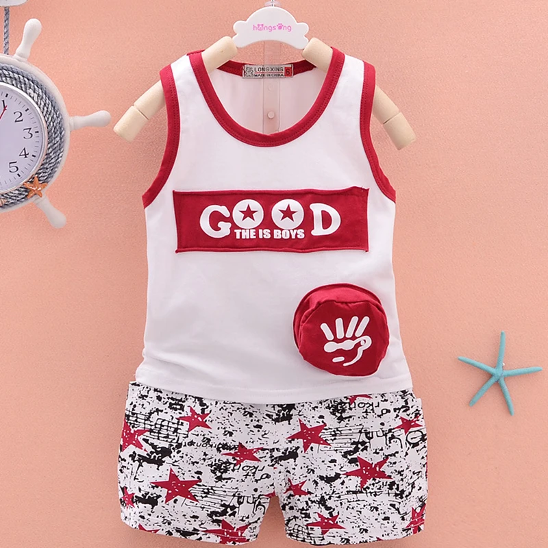 Baby Boy girls Clothes Summer 2019 Baby Boys Clothes Set  Baby boutique kids Clothing Suit (Shirt+Pants)  Infant Clothes Set