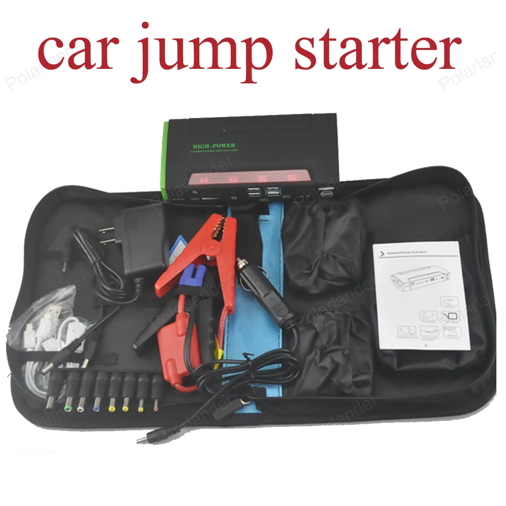 Автомобильное зарядное устройство пусковое устройство power Bank Digitals Compass jumper Car jump starter для автомобильного аккумулятора Booster ЖК-дисплей фонари SOS