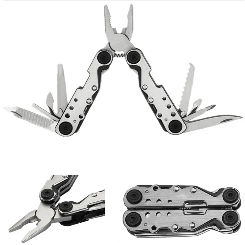 

10 In 1 Multifunctional Outdoor Folding Combined Pliers Screwdriver Pocket Camping Survival Tools EDC Gear For Hunting Hiking