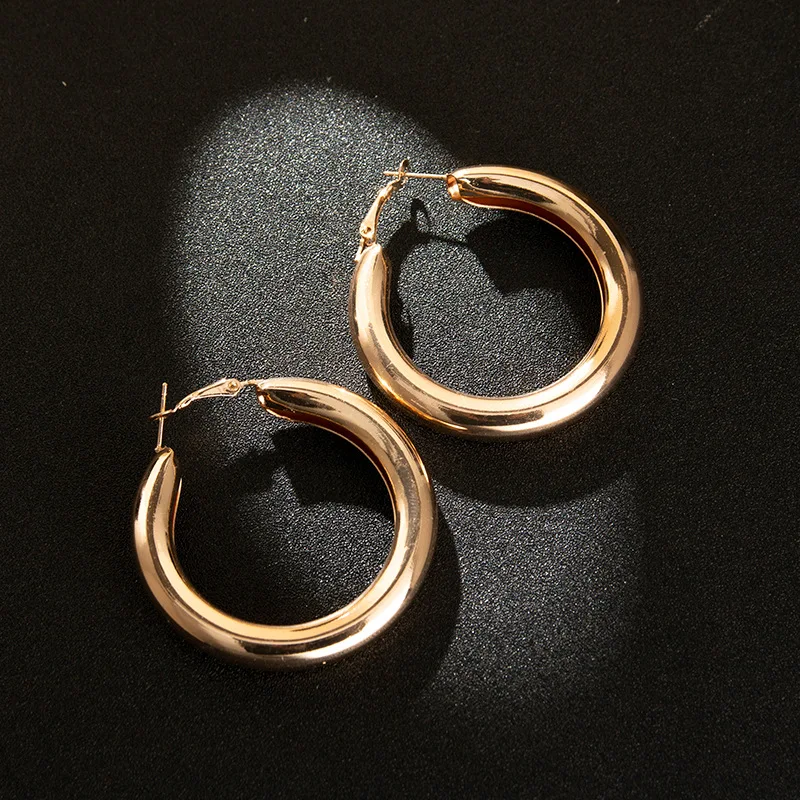 

Euramerican adorn article fashionable wind gold silver ring individual character hollow out earring