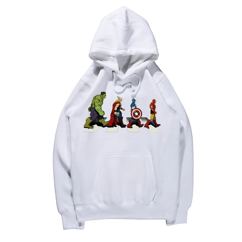 

2018 New fall sweatshirt fashion label couple avengers printed hoodie