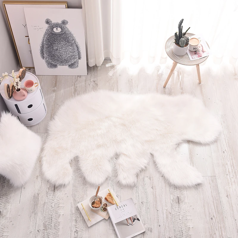 Fluffy White Polar Bear Faux Fur Artificial Sheepskin Carpet Mat Area Rug Living Bedroom Parlor Home Decoration Shooting Prop Fur White Rug Sheepskin Area Rugsheepskin Rug Aliexpress - fur carpet roblox