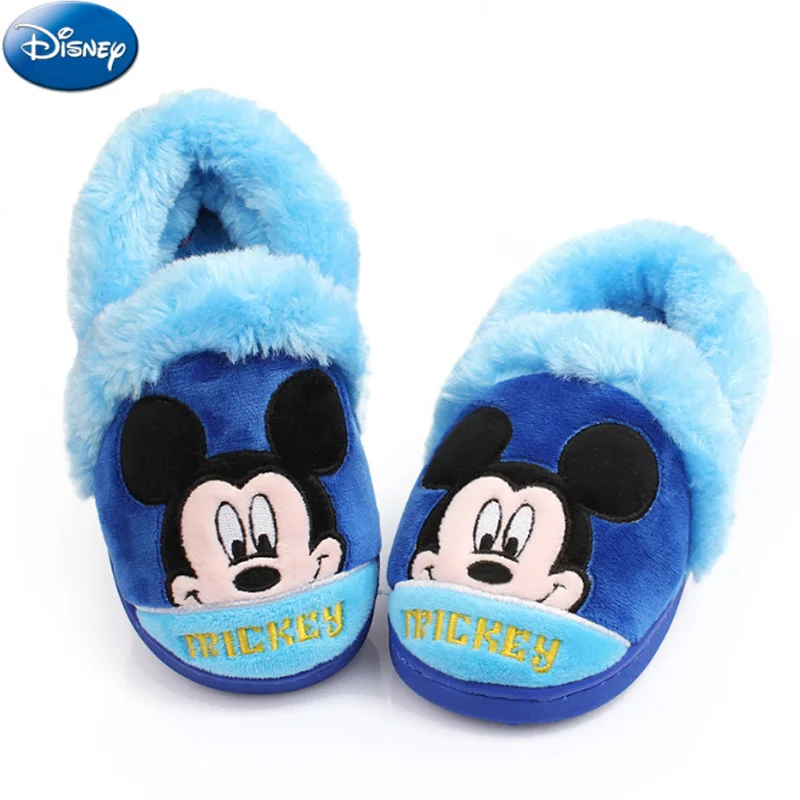 Disney/Детские домашние тапочки для девочек с Минни Маус И Микки обувь мальчиков