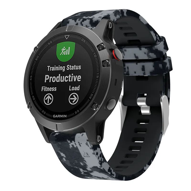 22 мм ремешок для часов Garmin Fenix 5/5 plus для forerunner 935 gps часы Quick Release печатных силиконовых Easyfit наручных ремешков